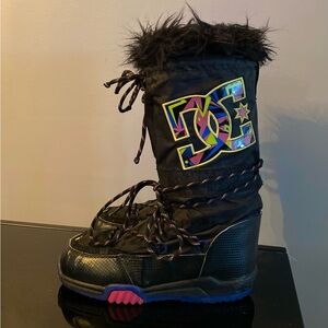 DC Chalet Boors Black and Multicolor DC Shoes Snow Boots